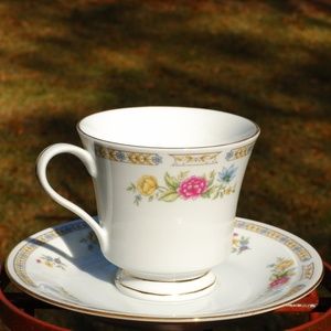 Liling Fine China Floral Cup and Saucer